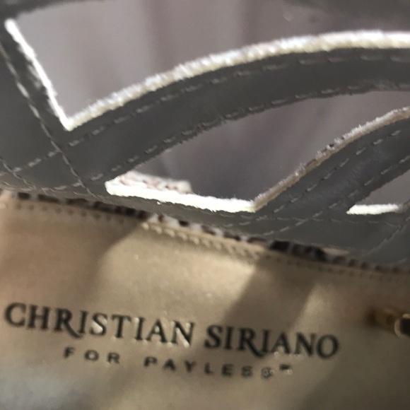 Christian Siriano Snake skin look sandals - Picture 7 of 9